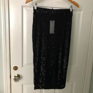 NWT RACHEL ZOE SEQUIN SKIRT XSMALL